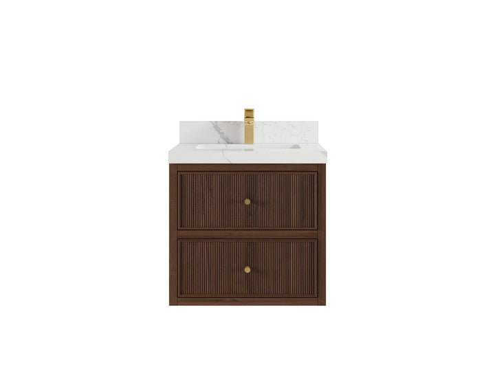 Sonoma Floating Teak 24 in. W x 22 in. D Single Sink Bathroom Vanity - photo 8