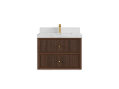 Sonoma Floating Teak 30 in. W x 22 in. D Single Sink Bathroom Vanity - photo 9