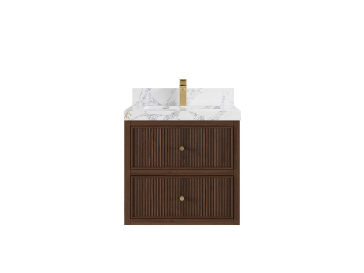 Sonoma Floating Teak 24 in. W x 22 in. D Single Sink Bathroom Vanity - photo 10