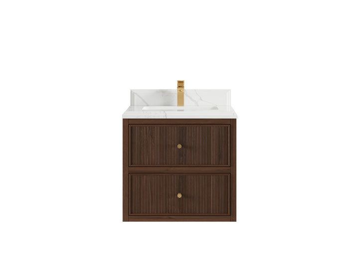 Sonoma Floating Teak 24 in. W x 22 in. D Single Sink Bathroom Vanity - photo 14