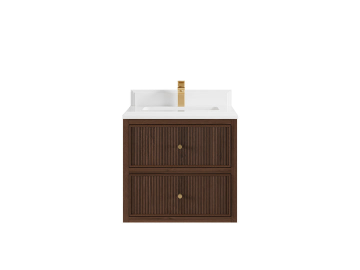 Sonoma Floating Teak 24 in. W x 22 in. D Single Sink Bathroom Vanity - photo 16