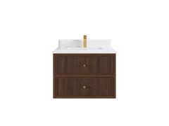 Sonoma Floating Teak 30 in. W x 22 in. D Single Sink Bathroom Vanity - photo 16