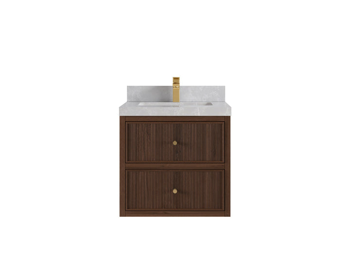 Sonoma Floating Teak 24 in. W x 22 in. D Single Sink Bathroom Vanity - photo 18