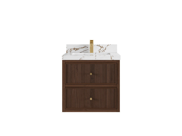 Sonoma Floating Teak 24 in. W x 22 in. D Single Sink Bathroom Vanity - photo 20
