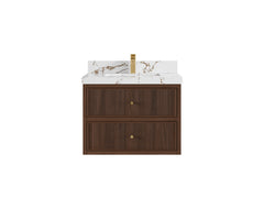 Sonoma Floating Teak 30 in. W x 22 in. D Single Sink Bathroom Vanity - photo 20