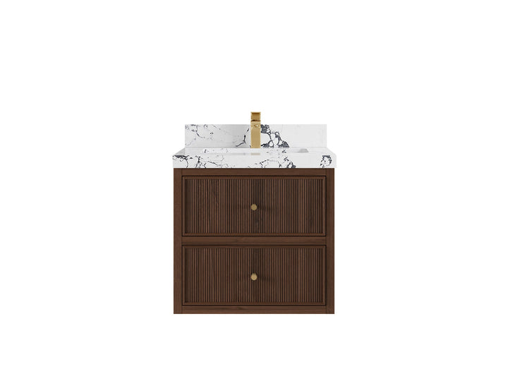 Sonoma Floating Teak 24 in. W x 22 in. D Single Sink Bathroom Vanity - photo 22