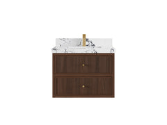 Sonoma Floating Teak 30 in. W x 22 in. D Single Sink Bathroom Vanity - photo 22