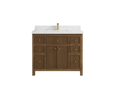 Sonoma Teak Wood 42 in. W x 22 in. D Single Sink Bathroom Vanity
