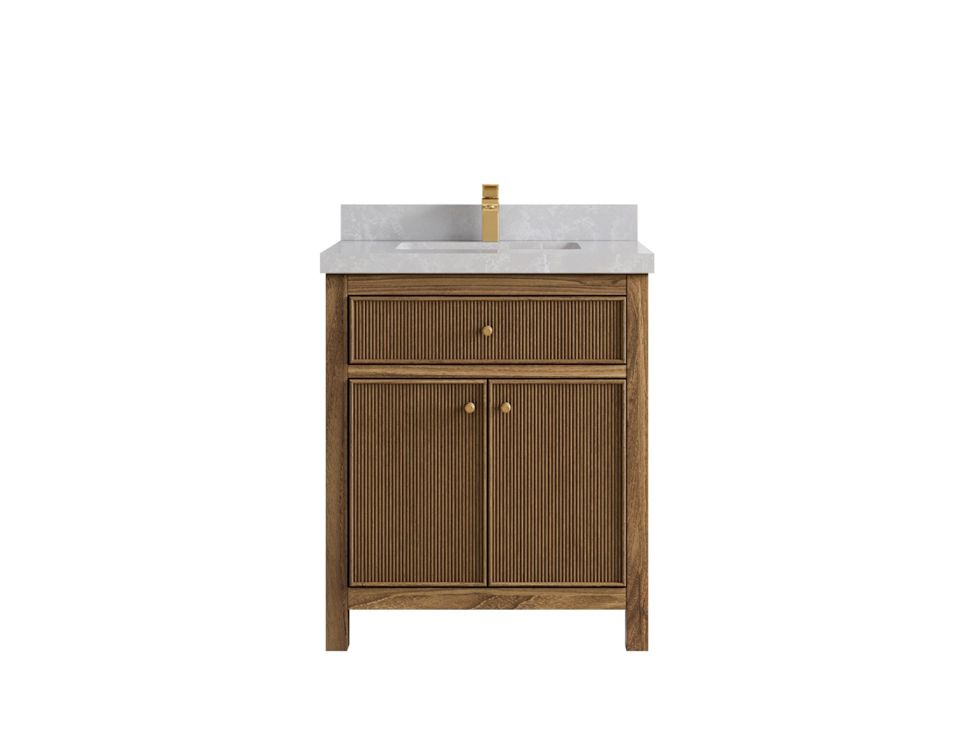 Sonoma Teak Wood 30 in. W x 22 in. D Single Sink Bathroom Vanity