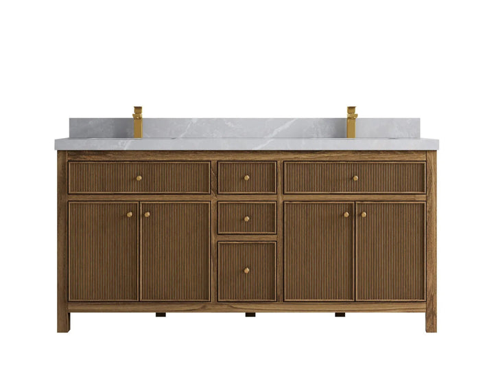 Sonoma Teak Wood 72 in. W x 22 in. D Double Sink Bathroom Vanity - photo 18