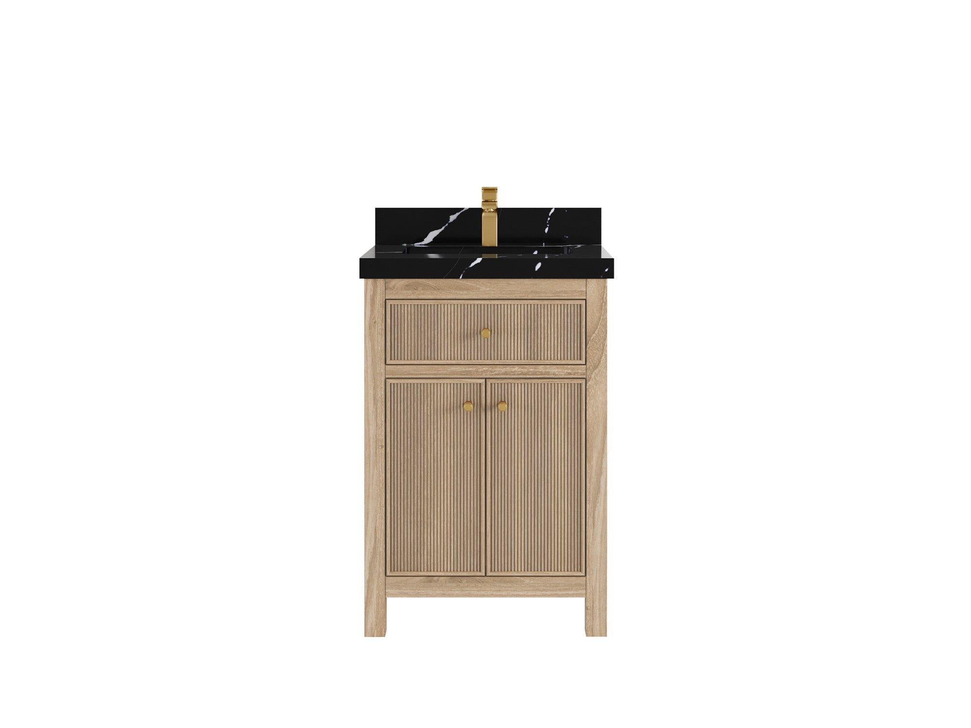 Sonoma Teak Wood 24 in. W x 22 in. D Single Sink Bathroom Vanity