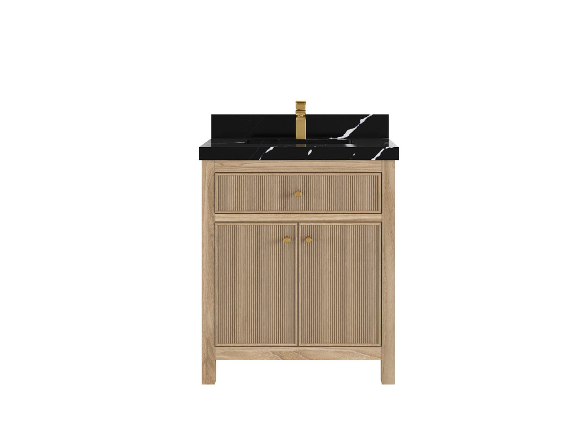 Sonoma Teak Wood 30 in. W x 22 in. D Single Sink Bathroom Vanity