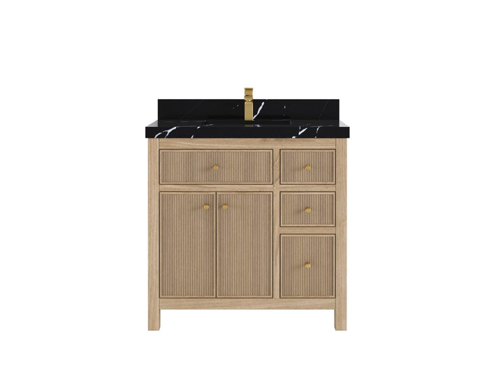 Sonoma Teak Wood 36 in. W x 22 in. D Center Sink Bathroom Vanity - photo 6