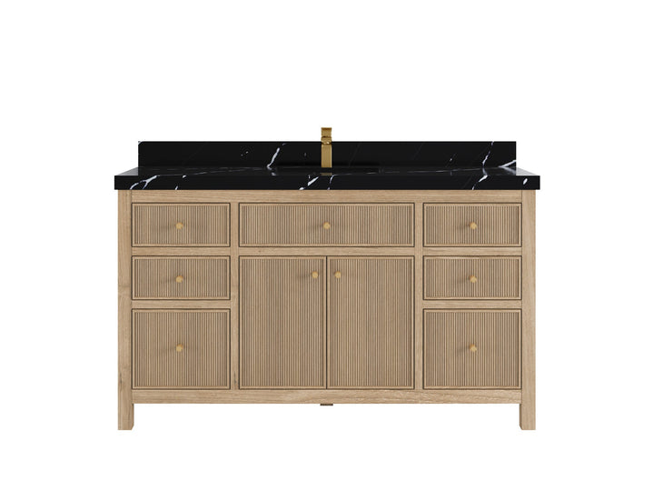 Sonoma Teak Wood 60 in. W x 22 in. D Single Sink Bathroom Vanity - photo 7