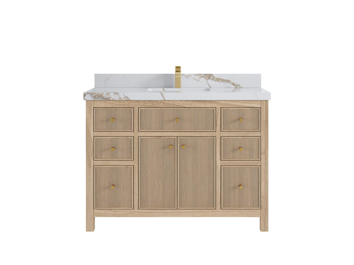 Sonoma Teak Wood 48 in. W x 22 in. D Single Sink Bathroom Vanity - photo 7