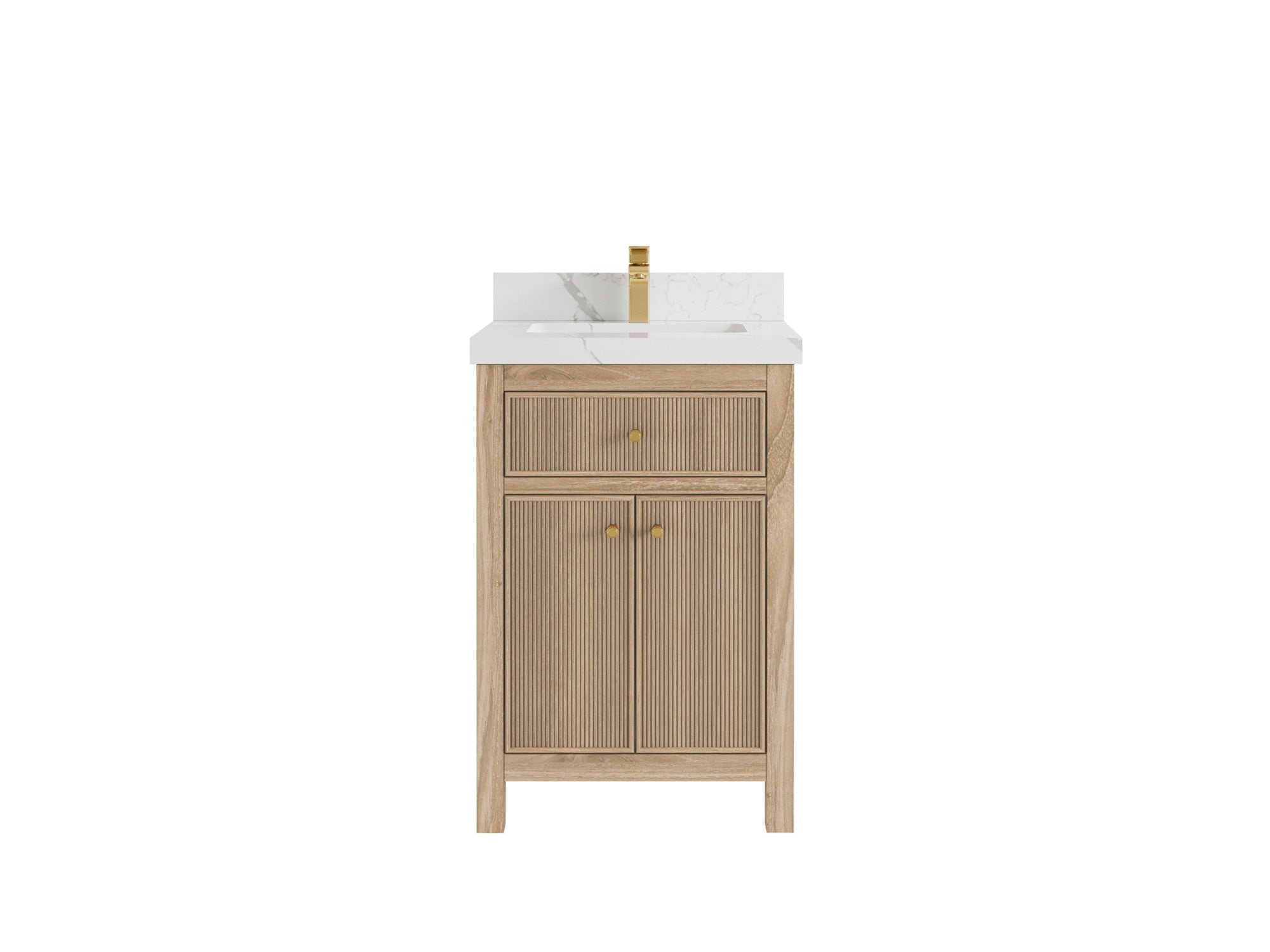 Sonoma Teak Wood 24 in. W x 22 in. D Single Sink Bathroom Vanity
