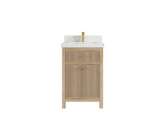Sonoma Teak Wood 24 in. W x 22 in. D Single Sink Bathroom Vanity - photo 9