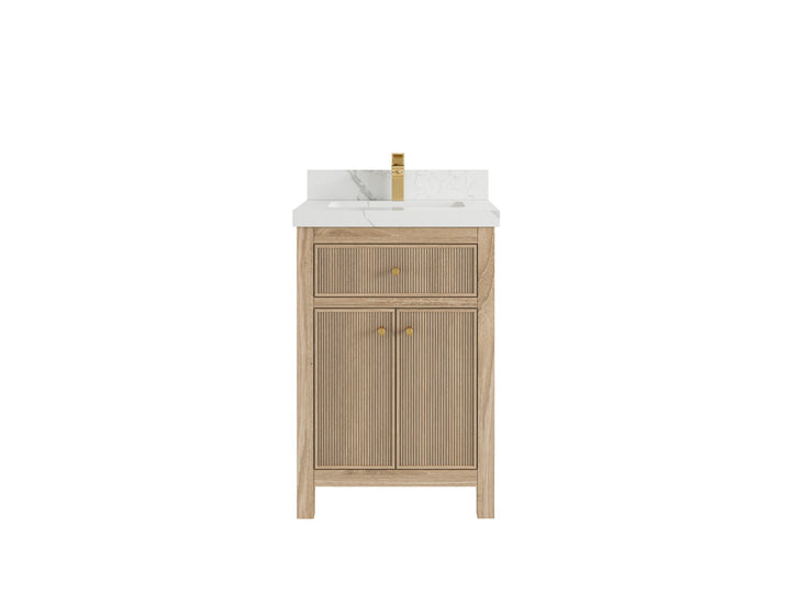 Sonoma Teak Wood 24 in. W x 22 in. D Single Sink Bathroom Vanity - photo 9