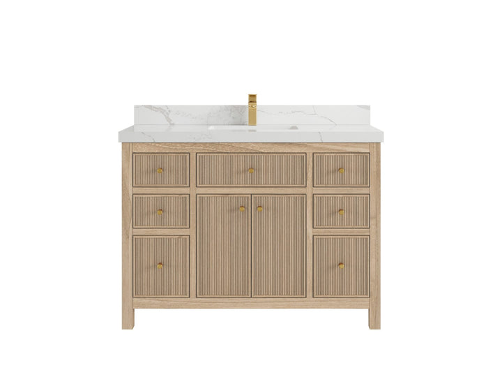 Sonoma Teak Wood 48 in. W x 22 in. D Single Sink Bathroom Vanity - photo 8