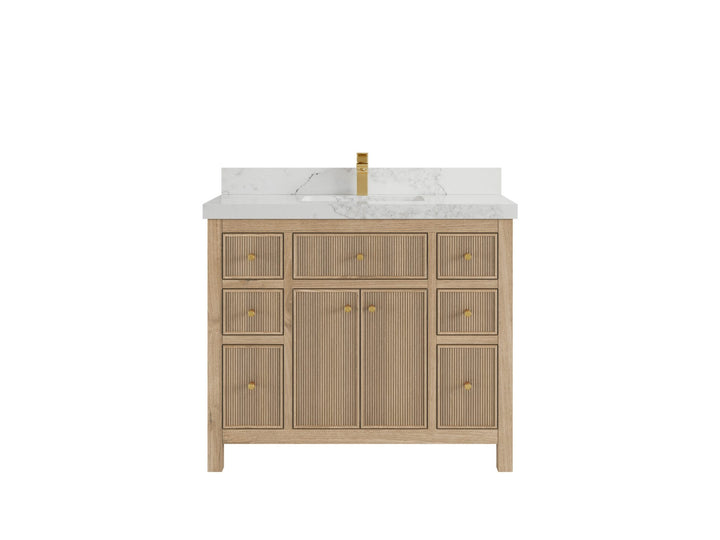 Sonoma Teak Wood 42 in. W x 22 in. D Single Sink Bathroom Vanity - photo 10