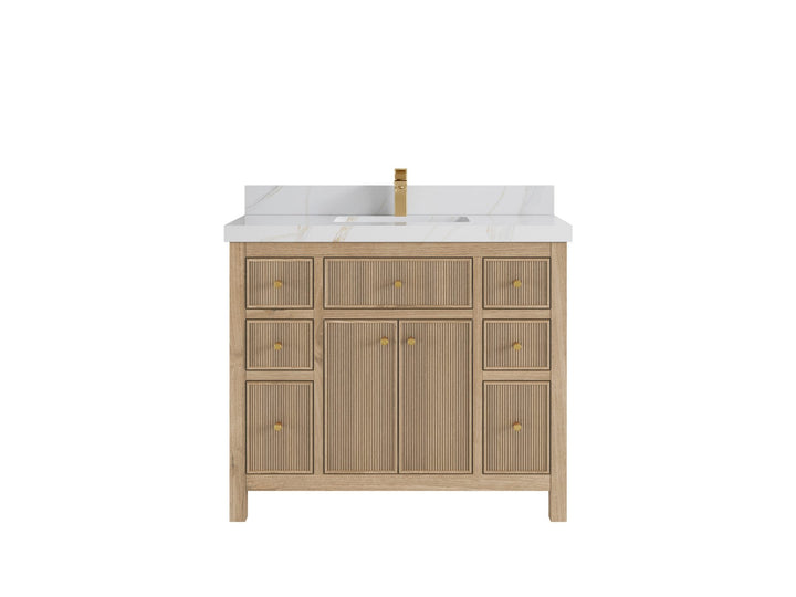 Sonoma Teak Wood 42 in. W x 22 in. D Single Sink Bathroom Vanity - photo 12