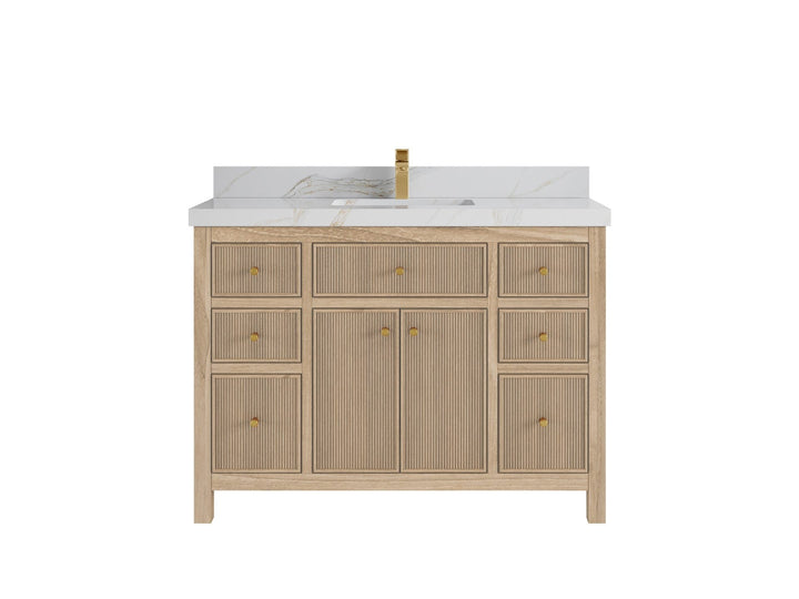Sonoma Teak Wood 48 in. W x 22 in. D Single Sink Bathroom Vanity - photo 11