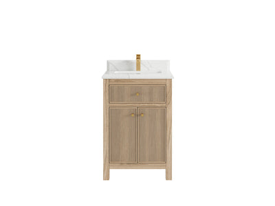 Sonoma Teak Wood 24 in. W x 22 in. D Single Sink Bathroom Vanity