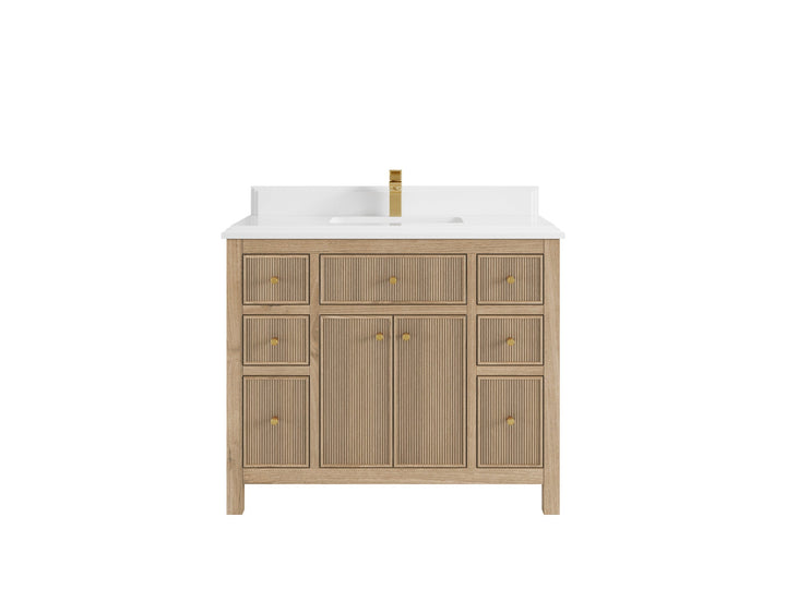Sonoma Teak Wood 42 in. W x 22 in. D Single Sink Bathroom Vanity - photo 17