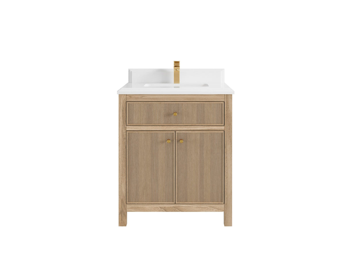 Sonoma Teak Wood 30 in. W x 22 in. D Single Sink Bathroom Vanity