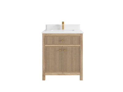 Sonoma Teak Wood 30 in. W x 22 in. D Single Sink Bathroom Vanity