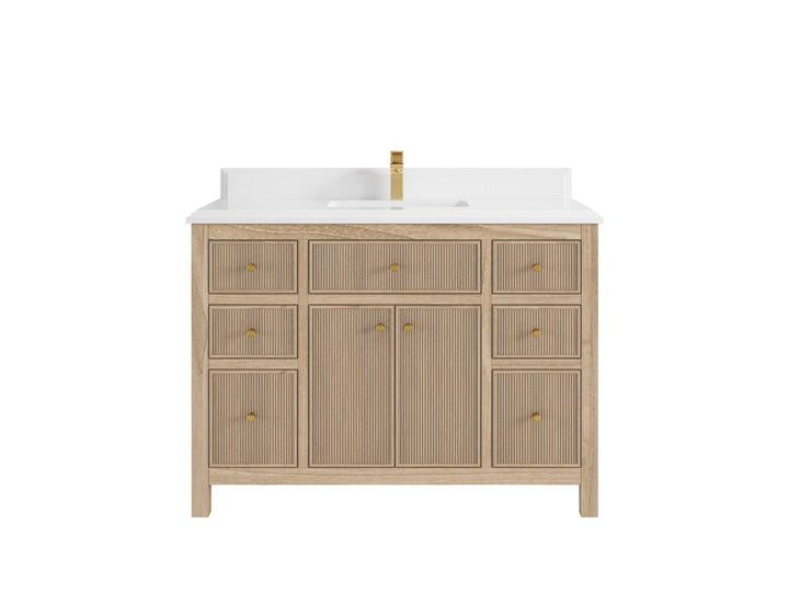 Sonoma Teak Wood 48 in. W x 22 in. D Single Sink Bathroom Vanity - photo 17