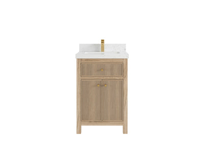Sonoma Teak Wood 24 in. W x 22 in. D Single Sink Bathroom Vanity