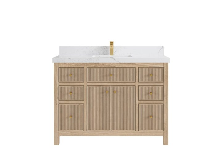 Sonoma Teak Wood 48 in. W x 22 in. D Single Sink Bathroom Vanity - photo 17