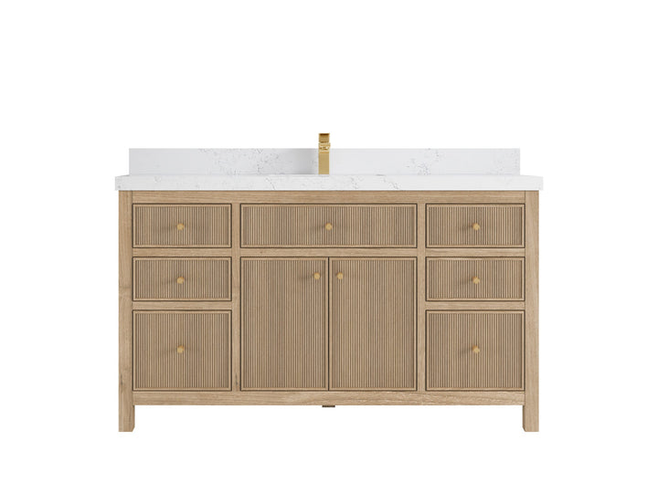 Sonoma Teak Wood 60 in. W x 22 in. D Single Sink Bathroom Vanity - photo 18