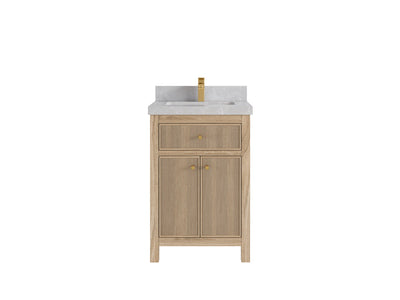 Sonoma Teak Wood 24 in. W x 22 in. D Single Sink Bathroom Vanity