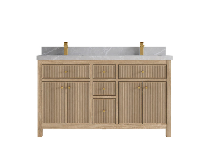 Sonoma Teak Wood 60 in. W x 22 in. D Double Sink Bathroom Vanity - photo 19