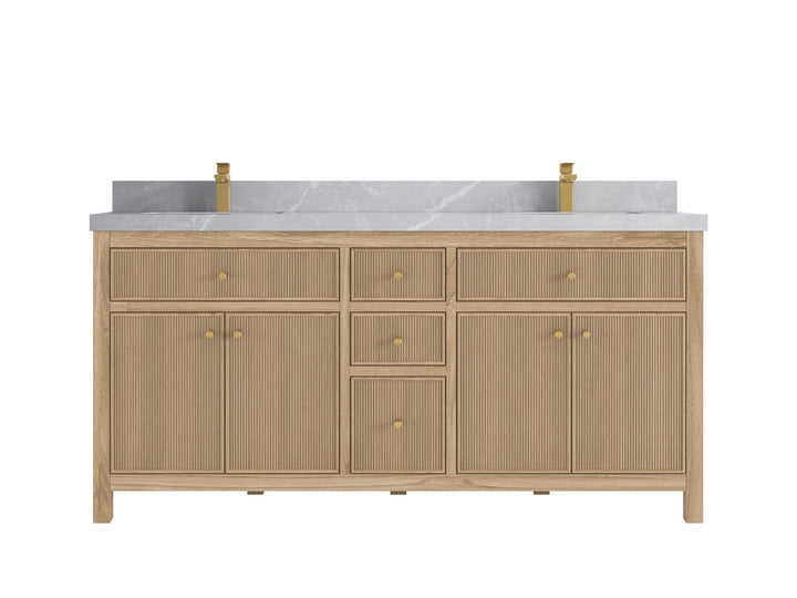 Sonoma Teak Wood 72 in. W x 22 in. D Double Sink Bathroom Vanity - photo 18