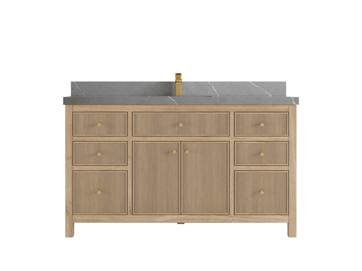 Sonoma Teak Wood 60 in. W x 22 in. D Single Sink Bathroom Vanity - photo 20