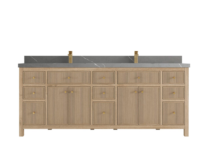 Sonoma Teak Wood 84 in. W x 22 in. D Double Sink Bathroom Vanity - photo 20