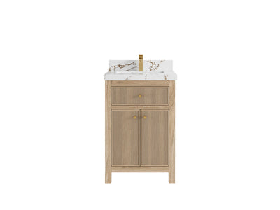 Sonoma Teak Wood 24 in. W x 22 in. D Single Sink Bathroom Vanity