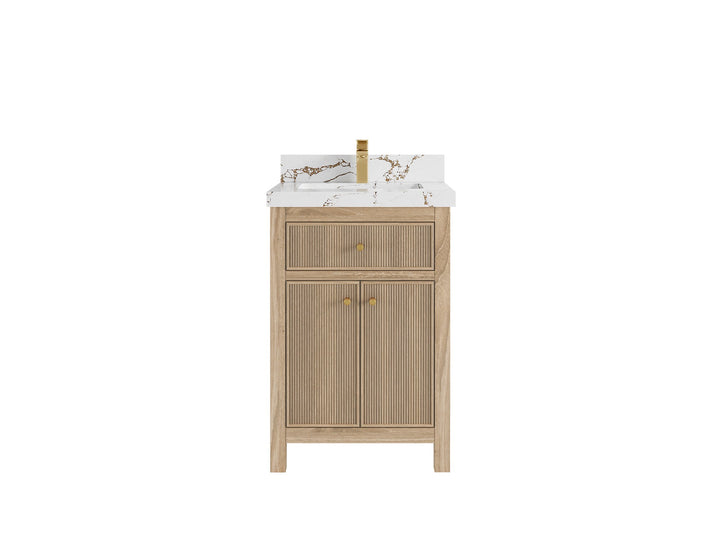 Sonoma Teak Wood 24 in. W x 22 in. D Single Sink Bathroom Vanity - photo 21