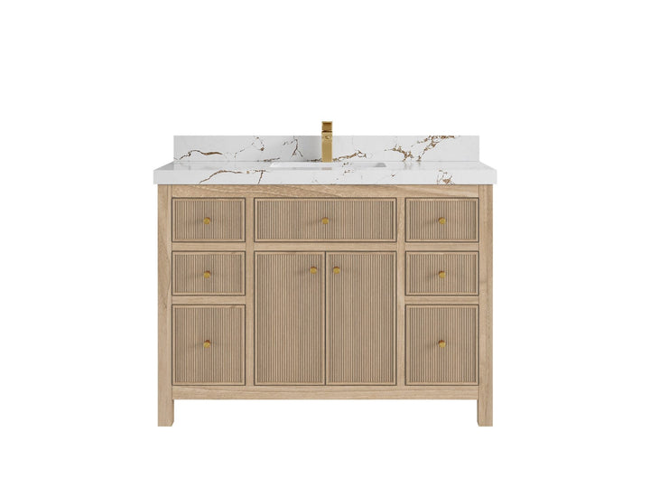 Sonoma Teak Wood 48 in. W x 22 in. D Single Sink Bathroom Vanity - photo 20