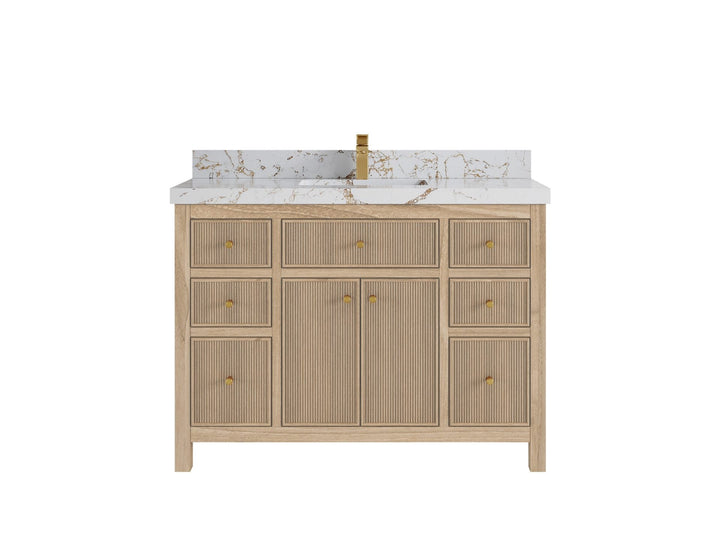 Sonoma Teak Wood 48 in. W x 22 in. D Single Sink Bathroom Vanity - photo 21