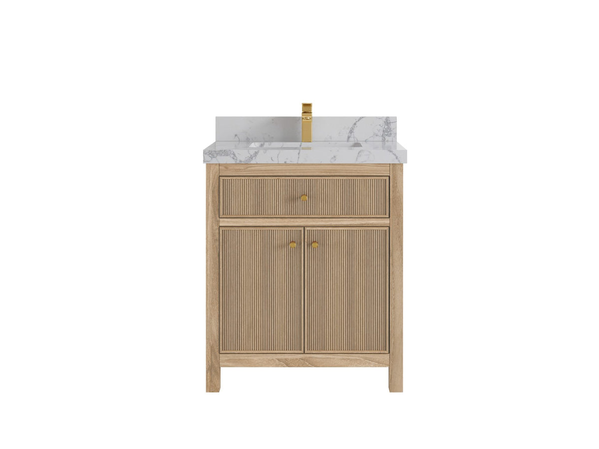 Sonoma Teak Wood 30 in. W x 22 in. D Single Sink Bathroom Vanity