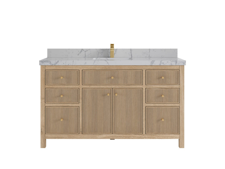 Sonoma Teak Wood 60 in. W x 22 in. D Single Sink Bathroom Vanity - photo 24