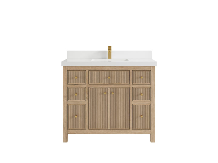 Sonoma Teak Wood 42 in. W x 22 in. D Single Sink Bathroom Vanity - photo 25