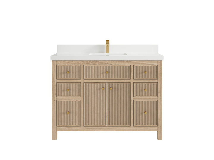 Sonoma Teak Wood 48 in. W x 22 in. D Single Sink Bathroom Vanity - photo 25
