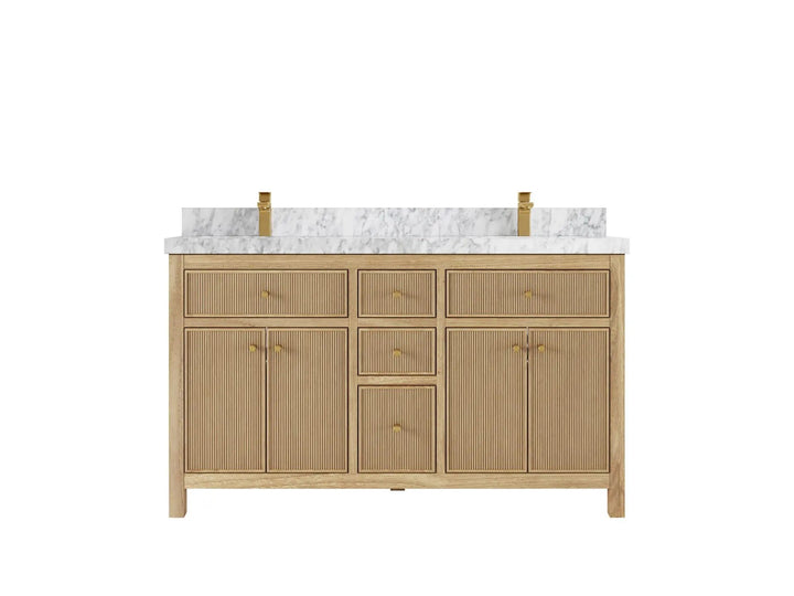 Sonoma Teak Wood 60 in. W x 22 in. D Double Sink Bathroom Vanity - photo 11