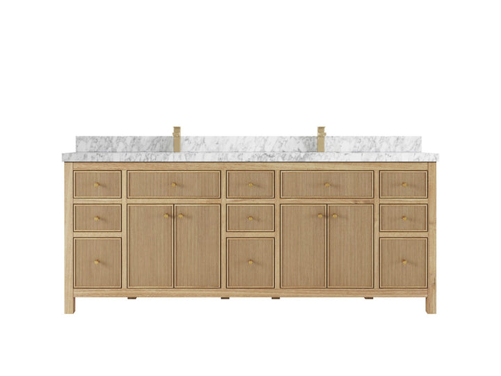 Sonoma Teak Wood 84 in. W x 22 in. D Double Sink Bathroom Vanity - photo 13