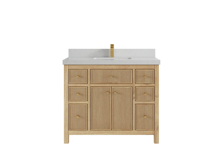 Sonoma Teak Wood 42 in. W x 22 in. D Single Sink Bathroom Vanity - photo 14